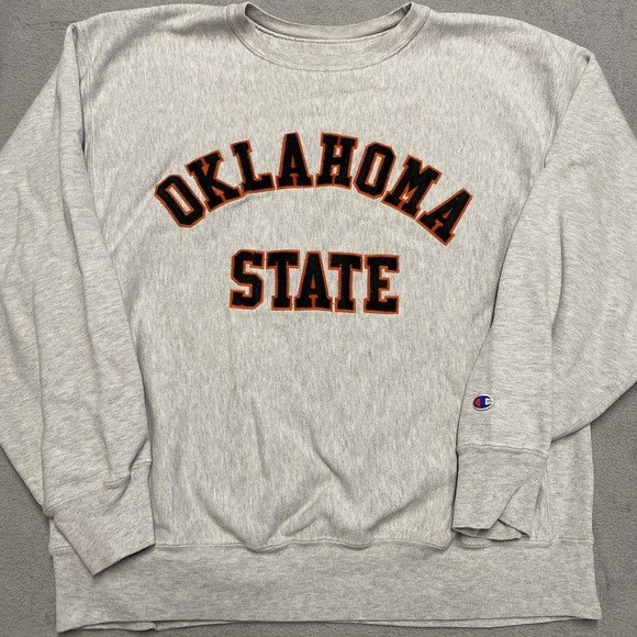 Champion Reverse Weave Sweatshirt XL Gray Oklahoma State University OSU - Picture 1 of 10